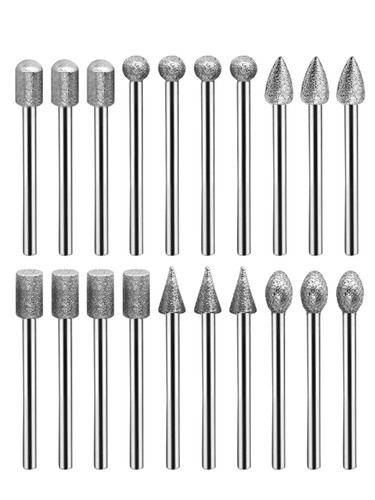 Punte diamantate per dremel - 20,